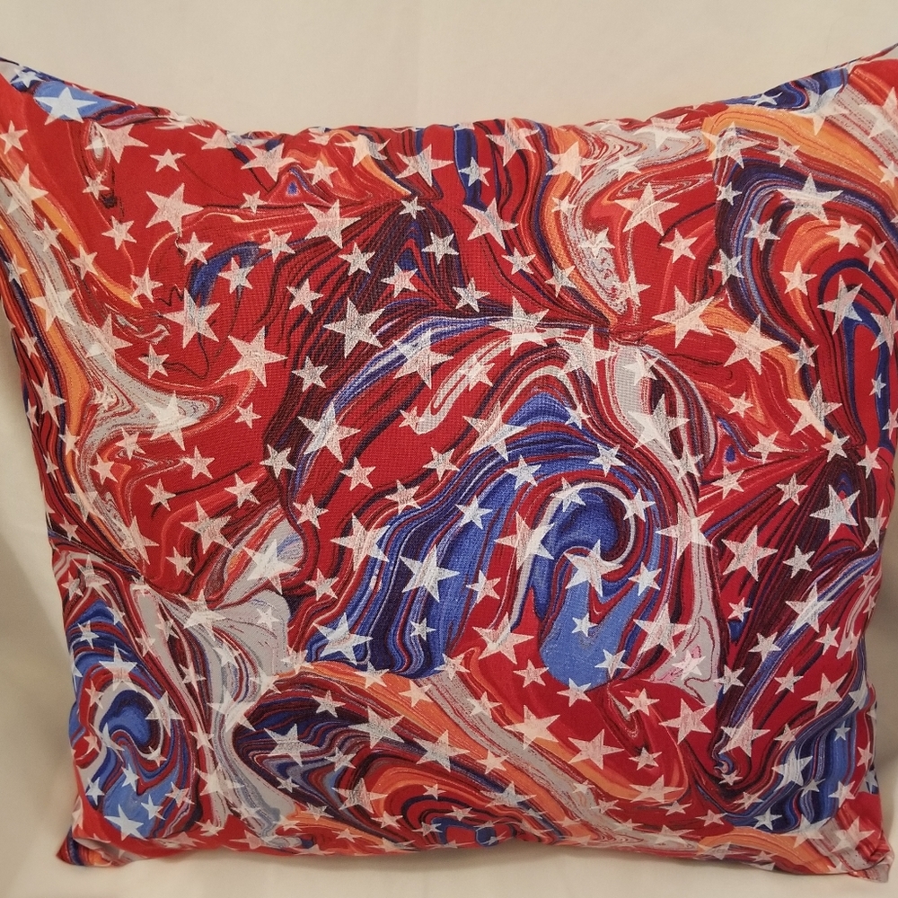 4th of July Covered Pillow